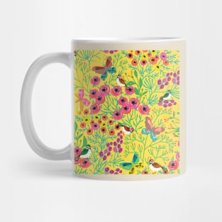 Floral And Sparrow Mug